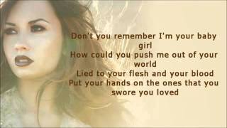 Demi Lovato - For The Love Of A Daughter (Lyrics On Screen)