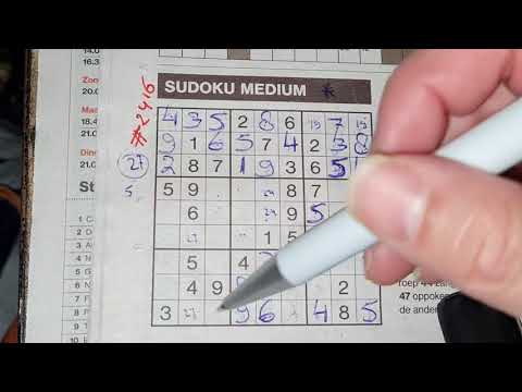 Regular Sudoku Solved! (#2416) Medium Sudoku puzzle. 03-04-2021