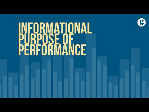 Informational Purpose of Performance Management