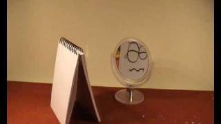 Blumentopf - Block und Bleistift