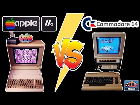 Apple IIe vs C64 Letter A Games that were Amazing!