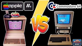 Apple IIe vs C64 Letter A Games that were Amazing!