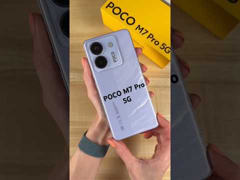 Thumbnail for #pocom7pro POCO M7 Pro 5G phone unboxing quick review short video #viralvideo