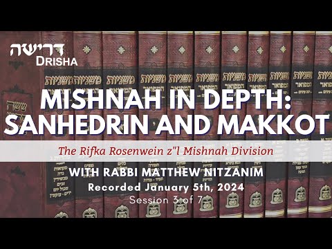 Mishnah in Depth  Sanhedrin & Makkot, Part 3 of 7