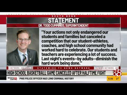 High school basketball game cancelled after halftime fight