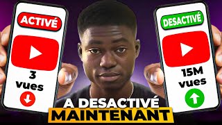 Pas de vues ? Pas d'abonnés ? DÉSACTIVE  ( ÇA ) MAINTENANT