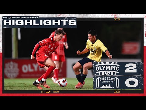 NPL Queensland 2022 Round 3: Olympic FC vs Gold Coast United Highlights