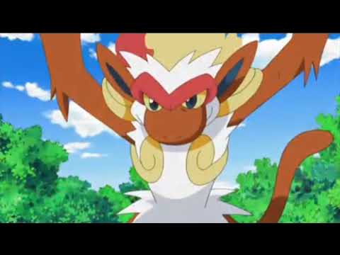 Ash's monferno evolves into infernape    pokemon season 13 episode  HD