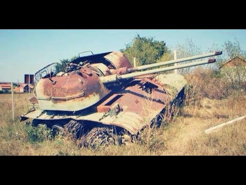 Kosovo: Uništeni protivvazdušni tenkovi Vojske Srbije (SPAAG ZSU-57-2 od strane Albanaca OVK)