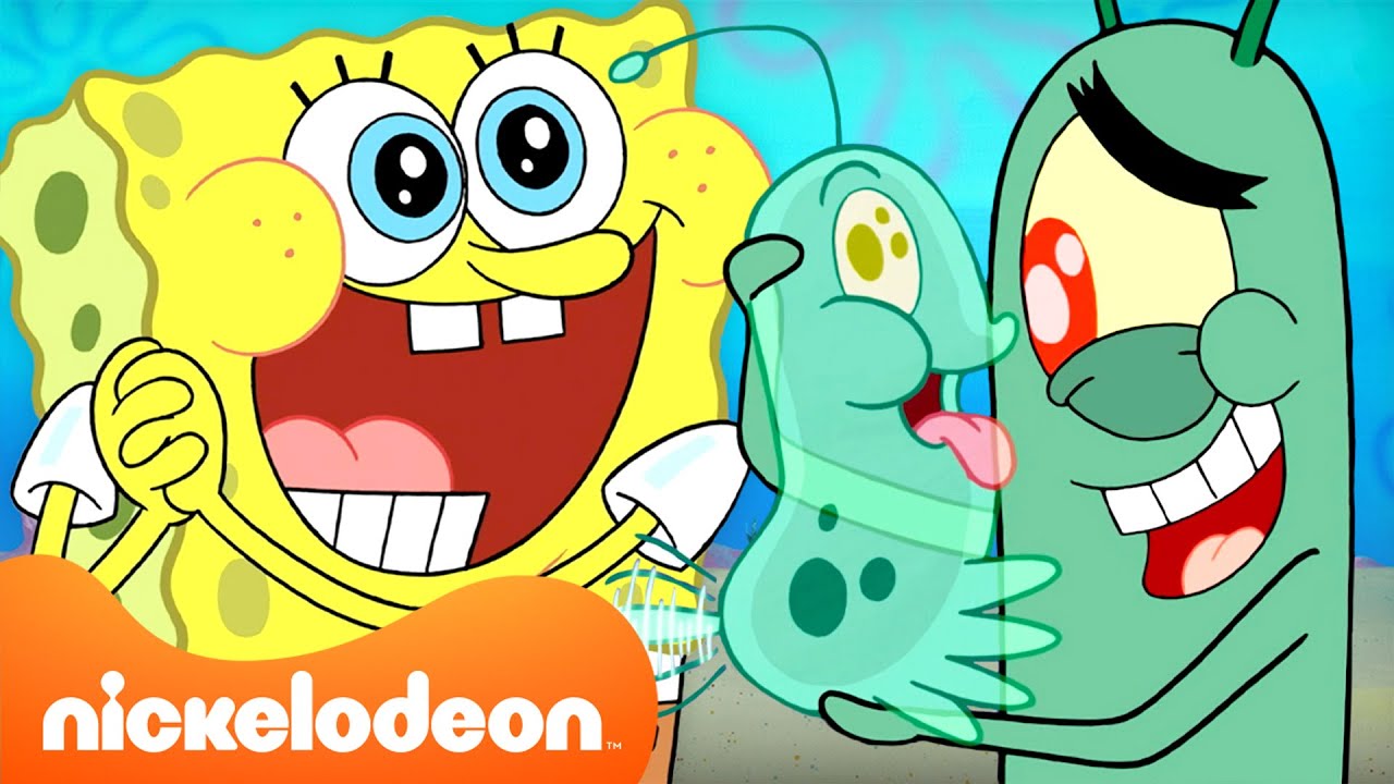 SpongeBob | Momen Terbaik Plankton di SpongeBob 🦠💚 | Nickelodeon Bahasa