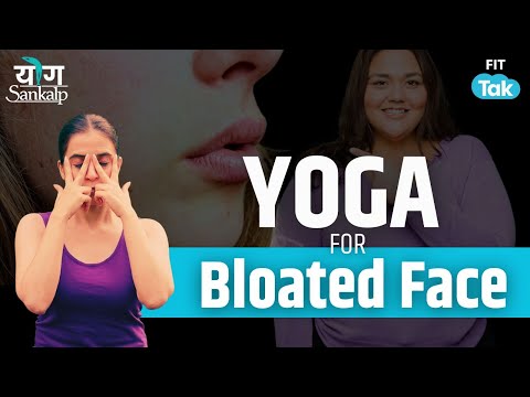 Bloated & Puffy Face से परेशान? करें ये Face Yoga Exercises | YogSankalp With Mansi Day 1 | Fit Tak