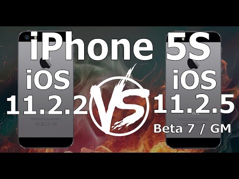 iPhone 5S : iOS 11.2.2 vs iOS 11.2.5 Beta 7 / GM Build 15D60