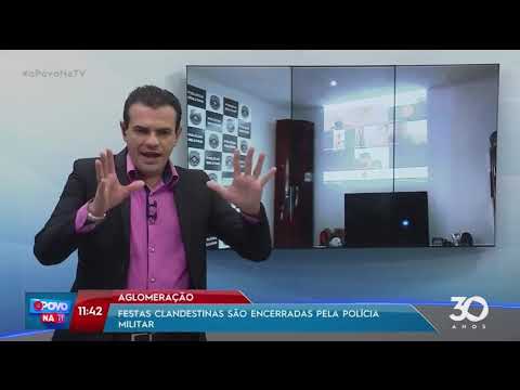 Aglomeração: festas clandestinas são encerradas pela Polícia Militar- O Povo na TV