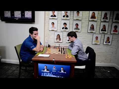 Ian Nepomniachtchi amused at his game vs MVL - 2019 Sinquefield Cup while Magnus & Hikaru kibitz