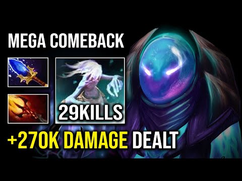 How to Mega Creep Comeback with Late Game Arc Warden +270K Total Damage Dota 2