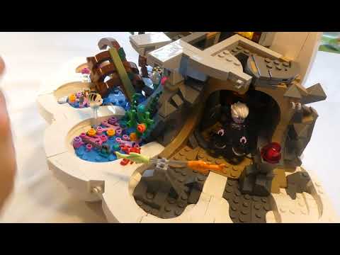 Building Lego Walt Disney The Little Mermaid Royal Clamshell SET 43225 PART 6