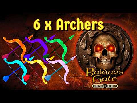 I attempted a run with 6 ARCHERS | Baldur's Gate 1