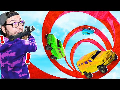 SPIRALE INFINITA contro MACCHINE BLINDATE! - GTA 5 W/Amiki