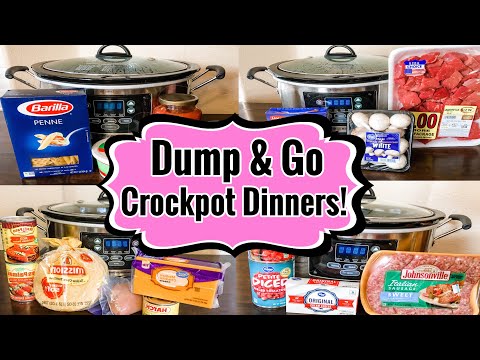 5 DUMP & GO CROCKPOT DINNERS | TASTY WINTER RECIPES  | JULIA PACHECO