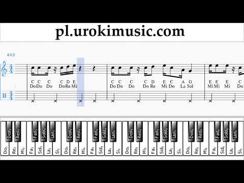 Jak Grać Na Fortepianie (prawa ręka) Super Mario Bros - Theme Tabulatura Lekcje um-a463