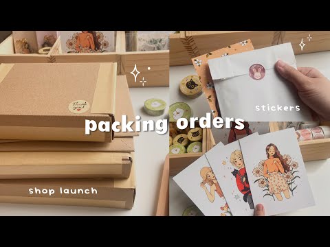 , title : 'asmr packing orders after shop opening 📦 small business'