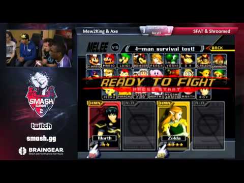 Mew2King/Axe vs SFAT/Shroomed - Shared Controller - Smash Summit 2