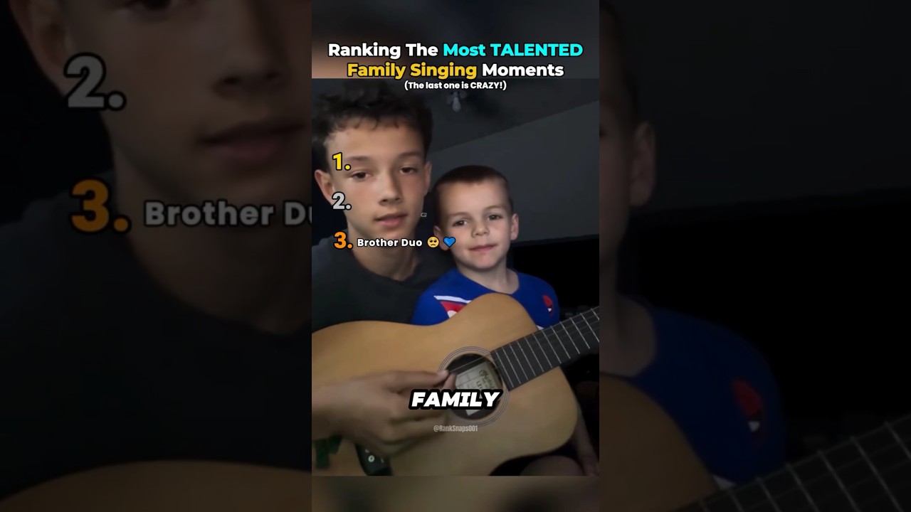 Ranking The Most TALENTED Family Singing Moments! 🎤