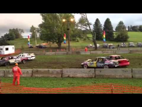 Police Car in Demolition Derby