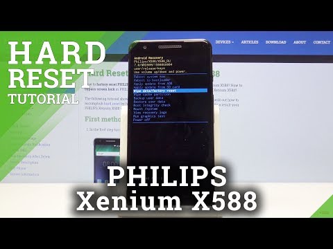 HARD RESET PHILIPS Xenium X588 - Bypass Screen Lock Solution
