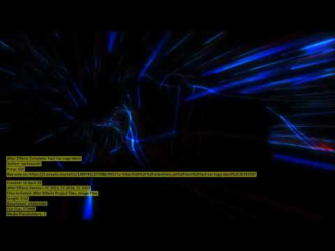 Fast Car Logo Ident | After Effects Template | VideoHive 26315937