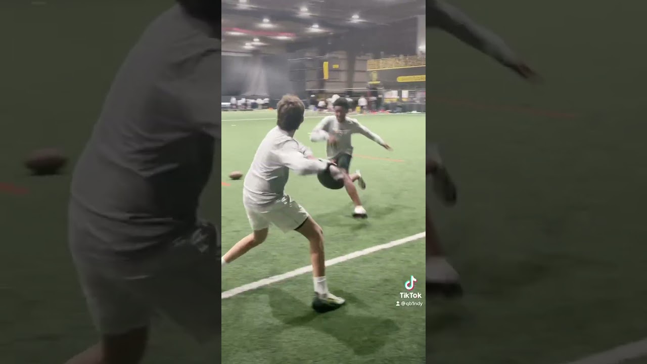 Oscar with some footwork #football #training #qb1 #qb1indy