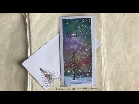 Christmas Joy by Jo Rice #laviniastamps #christmascards