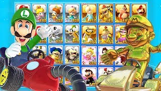 Mario Kart Tour All Characters Unlocked and Golden Mario, Luigi, King Boo, Bowser + More
