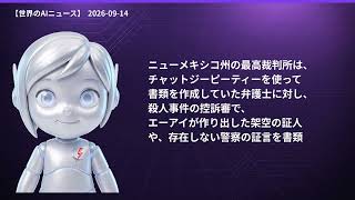 【世界のAIニュース】9/14 オバマ氏がAI政策提言／AIが偽証人捏造で罰金