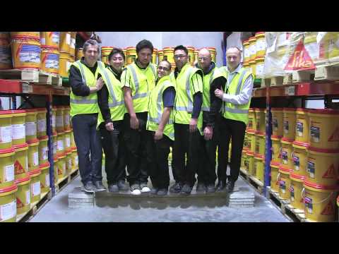 See how Sika Carbodur FRP plates strengthen a simple concrete beam to carry much higher loads