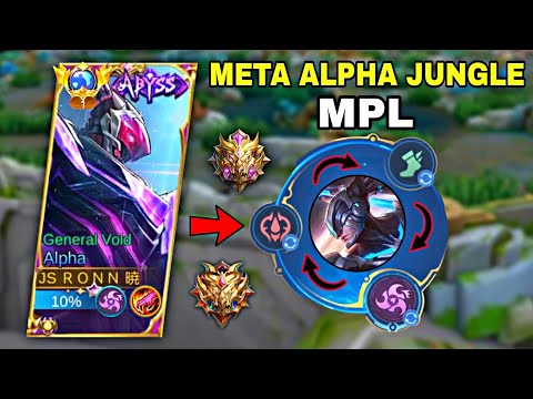 New Meta Alpha Jungle Di MPL - Tips And Tricks Setting Emblem And Build 2023 - Best Build Alpha S29