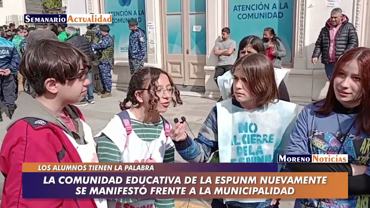 La comunidad educativa de la ESPUNM nuevamente se manifestó frente a la ...