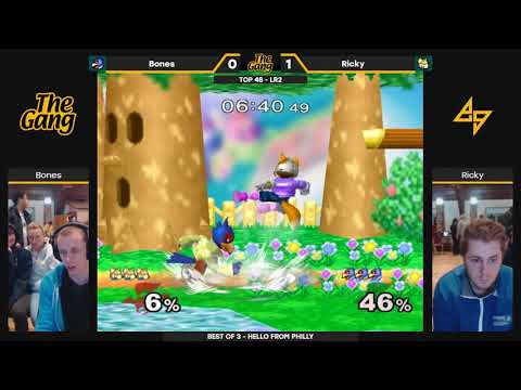 The Gang: LR2 — Bones (Falco) vs. Ricky (Fox) — SSBM Singles