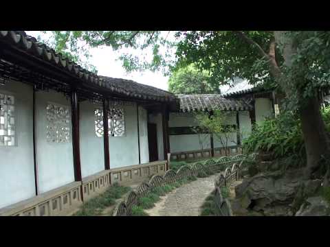 Pavilhão Canglang do Patrimônio Mundial da China Suzhou 1080p HD