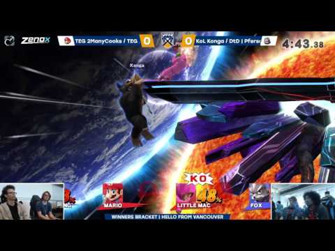 Konga & Pferschaw (Blue) vs 2ManyCooks & Alphicans (Red) | Smash 4 Pools | BoBC2