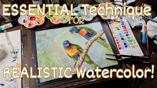 You MUST Know This Technique for Realistic Watercolor!