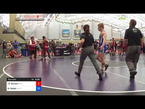 2018 UWW Cadet And U23 Nationals/U23 Greco-Roman 67 RR Rnd 1 - Dominick Demas (OKRTC) Vs. Nolan Ba