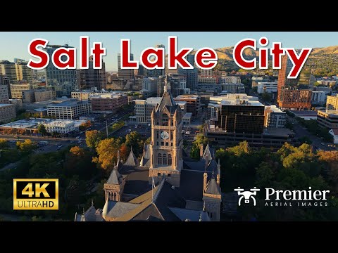 Salt Lake City 4K Cinematic Drone Film #utah #cityscape #mountains