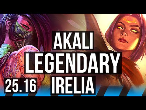 AKALI vs IRELIA (MID) | Legendary | EUW Challenger | 25.16