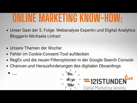 Consent Management verstehen, SEO-Architektur & mehr |Experten diskutieren bei 121STUNDEN live #5