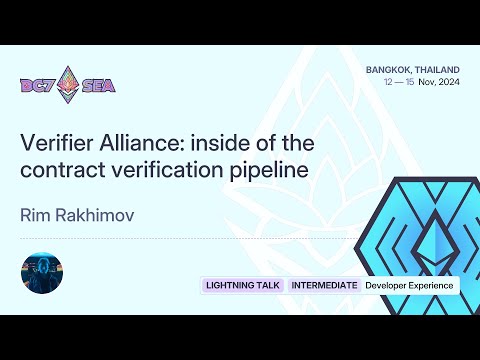 Verifier Alliance: inside of the contract verification pipeline preview