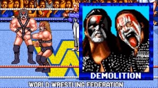 WWF Wrestlefest arcade game 1991.Demolition playthrough