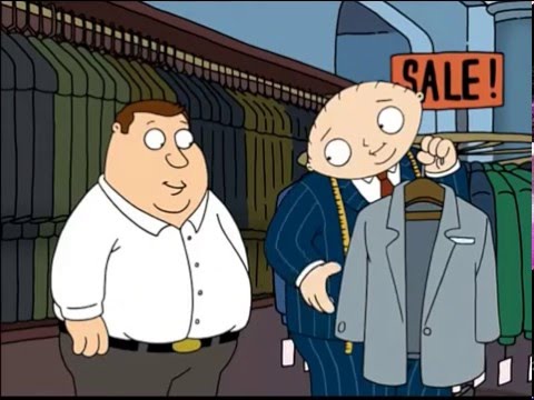 Family Guy - "Stewie's big and tall man shop"