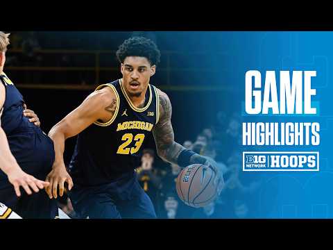 Michigan at Iowa | HIGHLIGHTS | Big Ten Men's Basketball | 03/05/2026