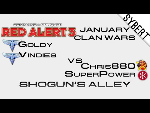 Vindies[A] & Goldy[A] vs Super[E] & Chris[S] - Jan Clan Wars - Red Alert 3